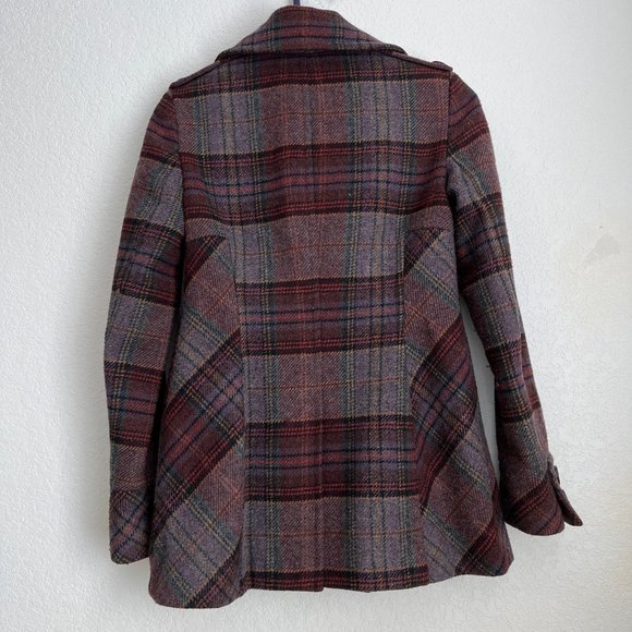 Moda International for Victoria's Secret Wool Pea Coat, Purple, Size XS - Picture 2 of 14